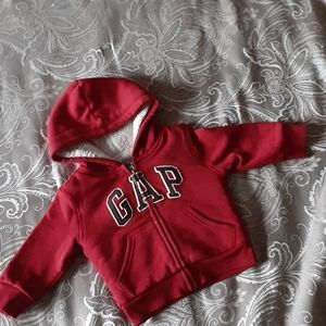 GAP sherpa logo hoodie, 18-24 months